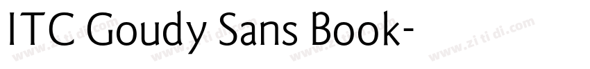 ITC Goudy Sans Book字体转换